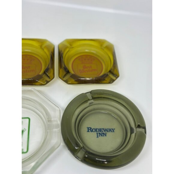 VTG Motel Glass Ashtray Lot | Holiday Inn, Rodeway, Best Western Collectibles - Picture 4 of 10